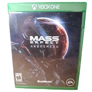 Mass Effect Andromeda Video Game Xbox One Disc Case Manual Included